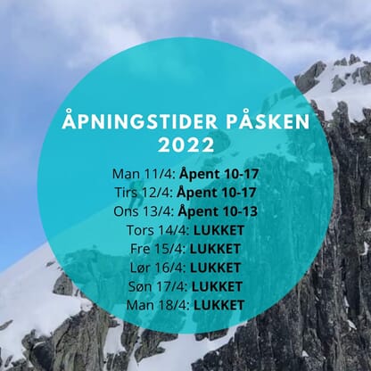 Åpningstider i Påsken