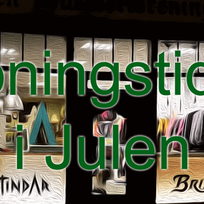 Åpningstider i Julen