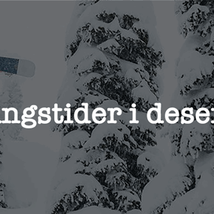 Åpningstider i Desember